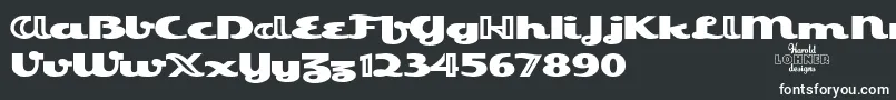 EsquivelTrial-fontti – valkoiset fontit mustalla taustalla