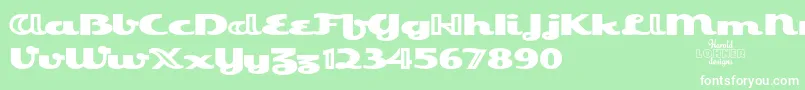 EsquivelTrial Font – White Fonts on Green Background