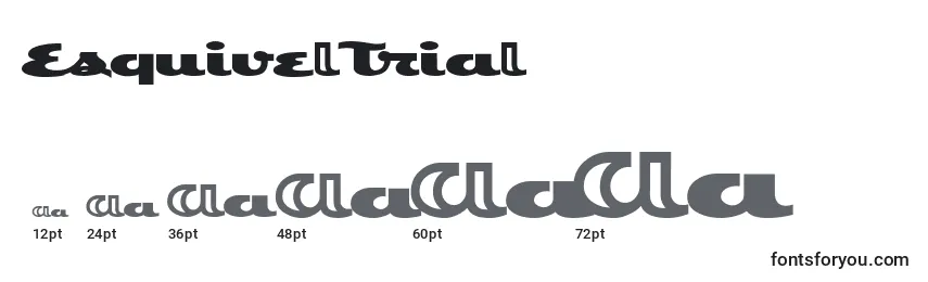 EsquivelTrial Font Sizes