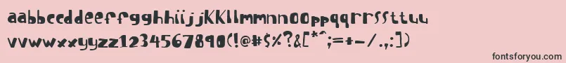 ISuckAtGolf Font – Black Fonts on Pink Background