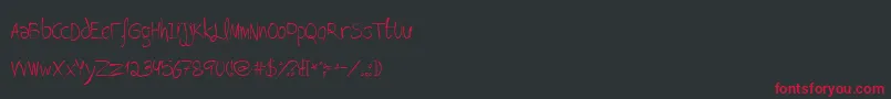 Lovitz Font – Red Fonts on Black Background