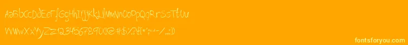 Lisätietoja Lovitz-fontista Lovitz-fontti – keltaiset fontit oranssilla taustalla