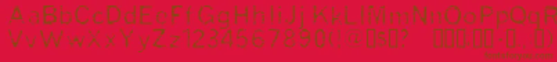 Grade Font – Brown Fonts on Red Background