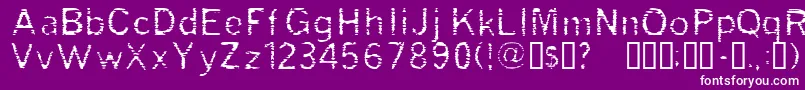 フォントGrade – 紫の背景に白い文字