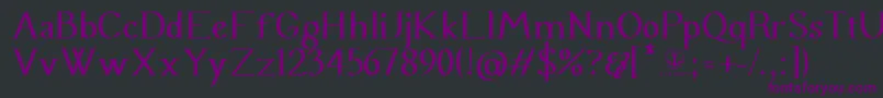 UraniaSerif Font – Purple Fonts on Black Background