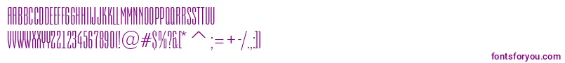 Шрифт EmpirialnrRegular – фиолетовые шрифты на белом фоне