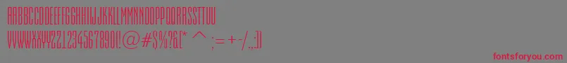 EmpirialnrRegular Font – Red Fonts on Gray Background