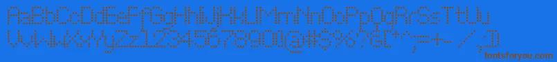 More about Perfostarc Font Perfostarc Font – Brown Fonts on Blue Background