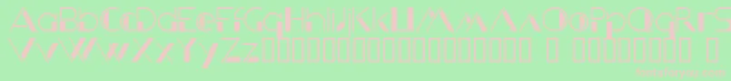 KriziaUomo Font – Pink Fonts on Green Background