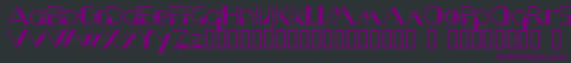 KriziaUomo-Schriftart – Violette Schriften auf schwarzem Hintergrund