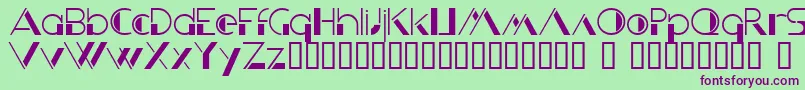 KriziaUomo Font – Purple Fonts on Green Background