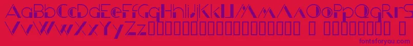 KriziaUomo Font – Purple Fonts on Red Background