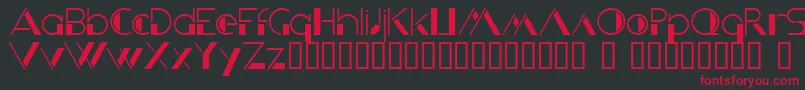 KriziaUomo Font – Red Fonts on Black Background