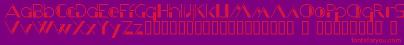 KriziaUomo Font – Red Fonts on Purple Background