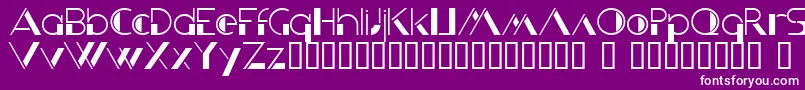 KriziaUomo Font – White Fonts on Purple Background