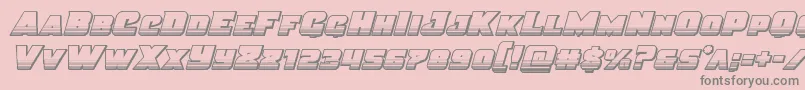 fuente Justicechrome – Fuentes Grises Sobre Fondo Rosa