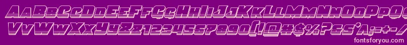 fuente Justicechrome – Fuentes Rosadas Sobre Fondo Morado