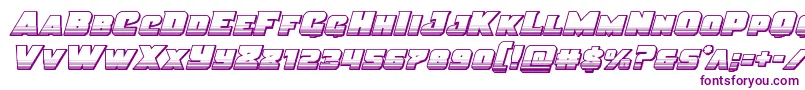 Justicechrome Font – Purple Fonts on White Background