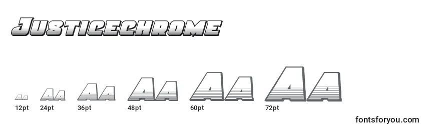 Justicechrome Font Sizes