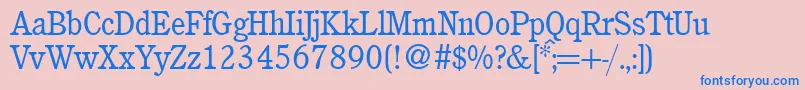 Więcej informacji o czcionce C851RomanRegular Czcionka C851RomanRegular – niebieskie czcionki na różowym tle