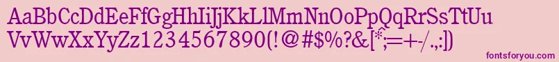 Шрифт C851RomanRegular – фиолетовые шрифты на розовом фоне