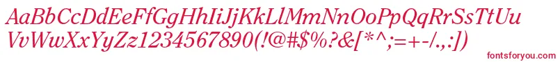 Шрифт ClearfacestdItalic – красные шрифты на белом фоне