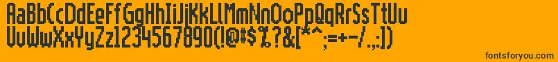 Motorolascreentype Font – Black Fonts on Orange Background