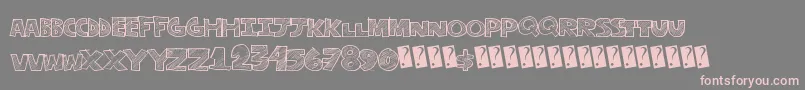 Stripefun Font – Pink Fonts on Gray Background