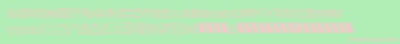 Stripefun Font – Pink Fonts on Green Background