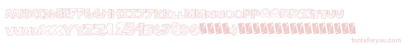 Stripefun Font – Pink Fonts on White Background
