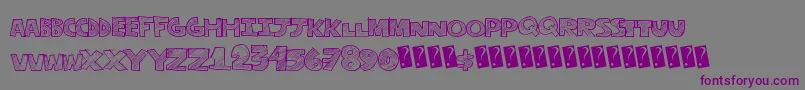 Stripefun Font – Purple Fonts on Gray Background