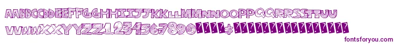 Stripefun Font – Purple Fonts on White Background