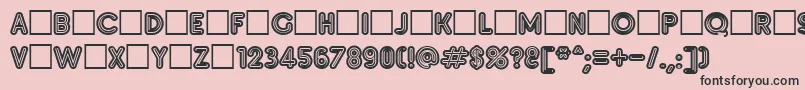 Insetb Font – Black Fonts on Pink Background