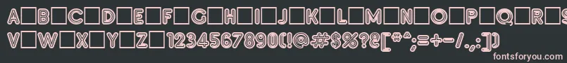 Insetb Font – Pink Fonts on Black Background