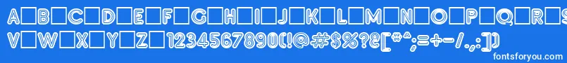 Insetb Font – White Fonts on Blue Background