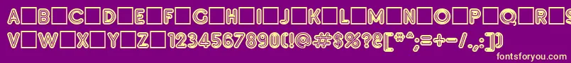 Insetb Font – Yellow Fonts on Purple Background