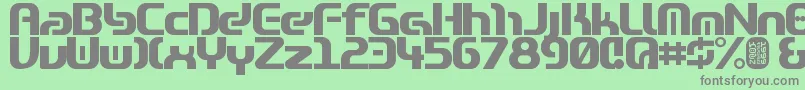 Zone99heavy Font – Gray Fonts on Green Background