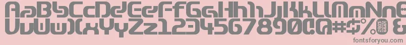 Zone99heavy Font – Gray Fonts on Pink Background