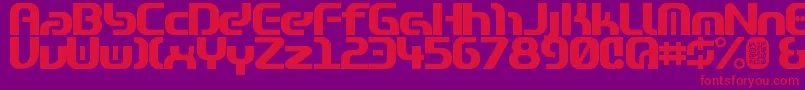 Zone99heavy Font – Red Fonts on Purple Background