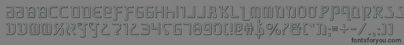 GrimlordShadow Font – Black Fonts on Gray Background