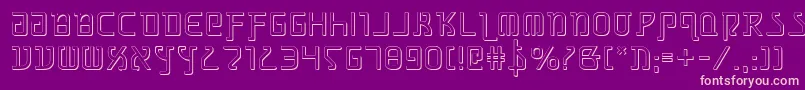 GrimlordShadow Font – Pink Fonts on Purple Background