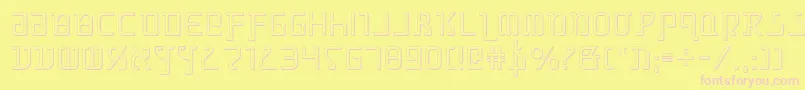 GrimlordShadow Font – Pink Fonts on Yellow Background