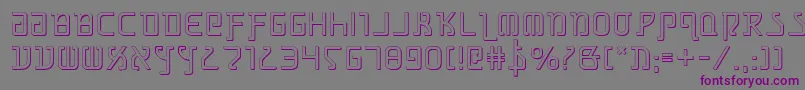 GrimlordShadow Font – Purple Fonts on Gray Background