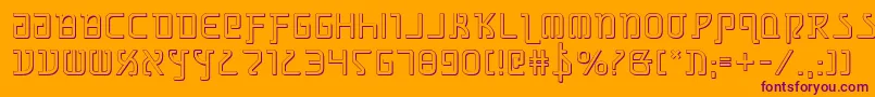 GrimlordShadow Font – Purple Fonts on Orange Background