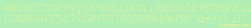 GrimlordShadow Font – Yellow Fonts on Green Background