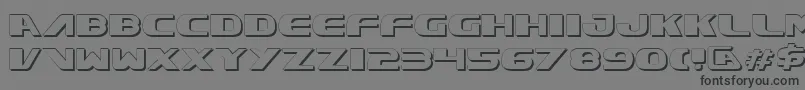 Xcelv3s Font – Black Fonts on Gray Background