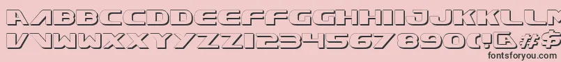 Xcelv3s Font – Black Fonts on Pink Background