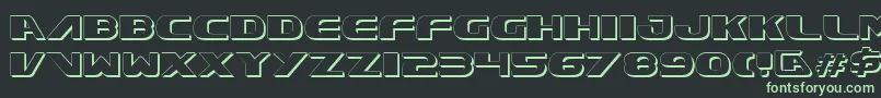 Xcelv3s Font – Green Fonts on Black Background