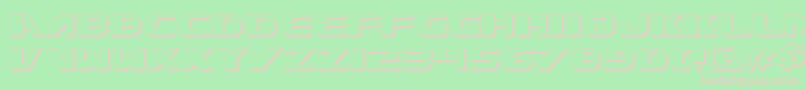 Xcelv3s Font – Pink Fonts on Green Background