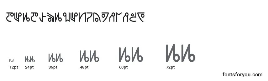 DeadspaceUnitology Font Sizes